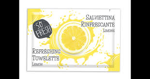SALVIETTINA RINFRESCANTE AL LIMONE CART X 500 PZ